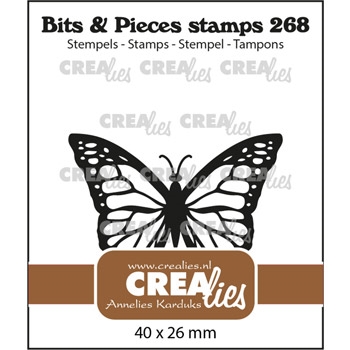 Crealies stempel sommerfugl 40x26mm